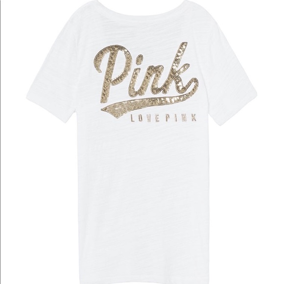 Ivory Bling V-neck Tee (S-XL) main image 0
